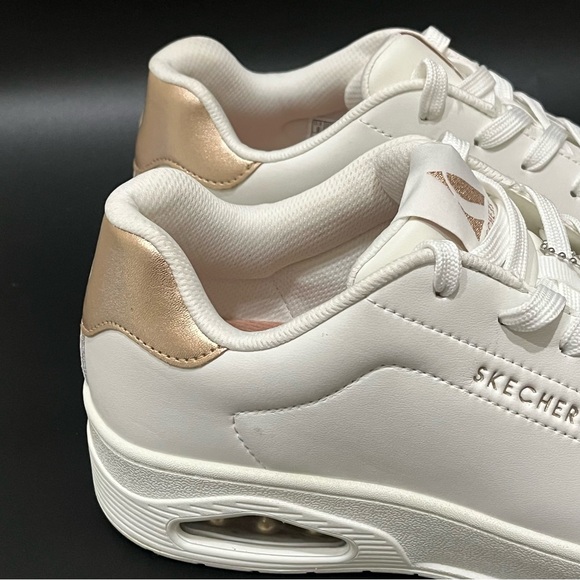 Skechers Uno Courted Air Athletic Shoes Casual Sneakers White Womens Sz 9 - Picture 4 of 9